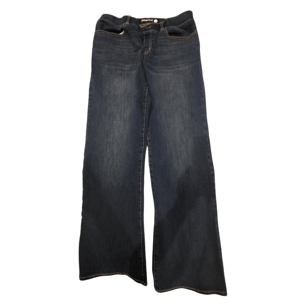 Betabrand Yoga Denim Jeans Bootcut Dark Wash Stretch Size L Long 32x32 10"